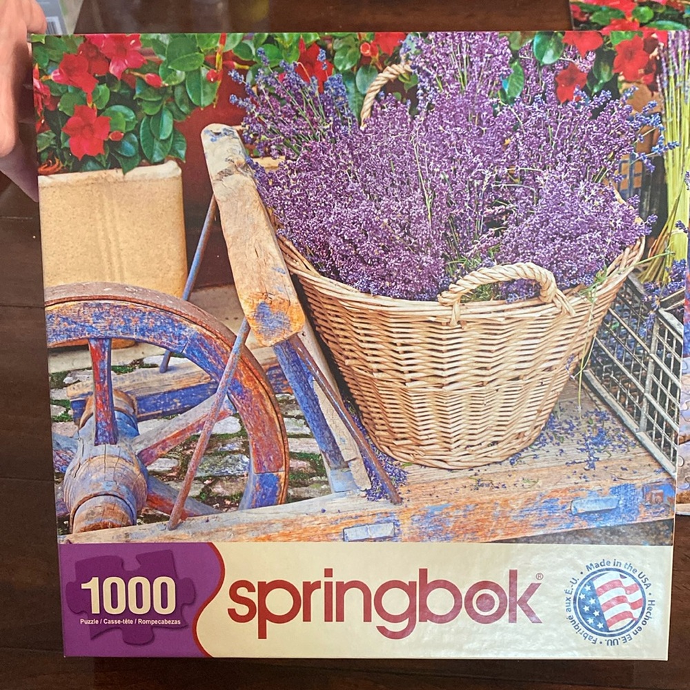 Springbok 1000 Piece Puzzle 🧩 Basket of Lavender 🧩